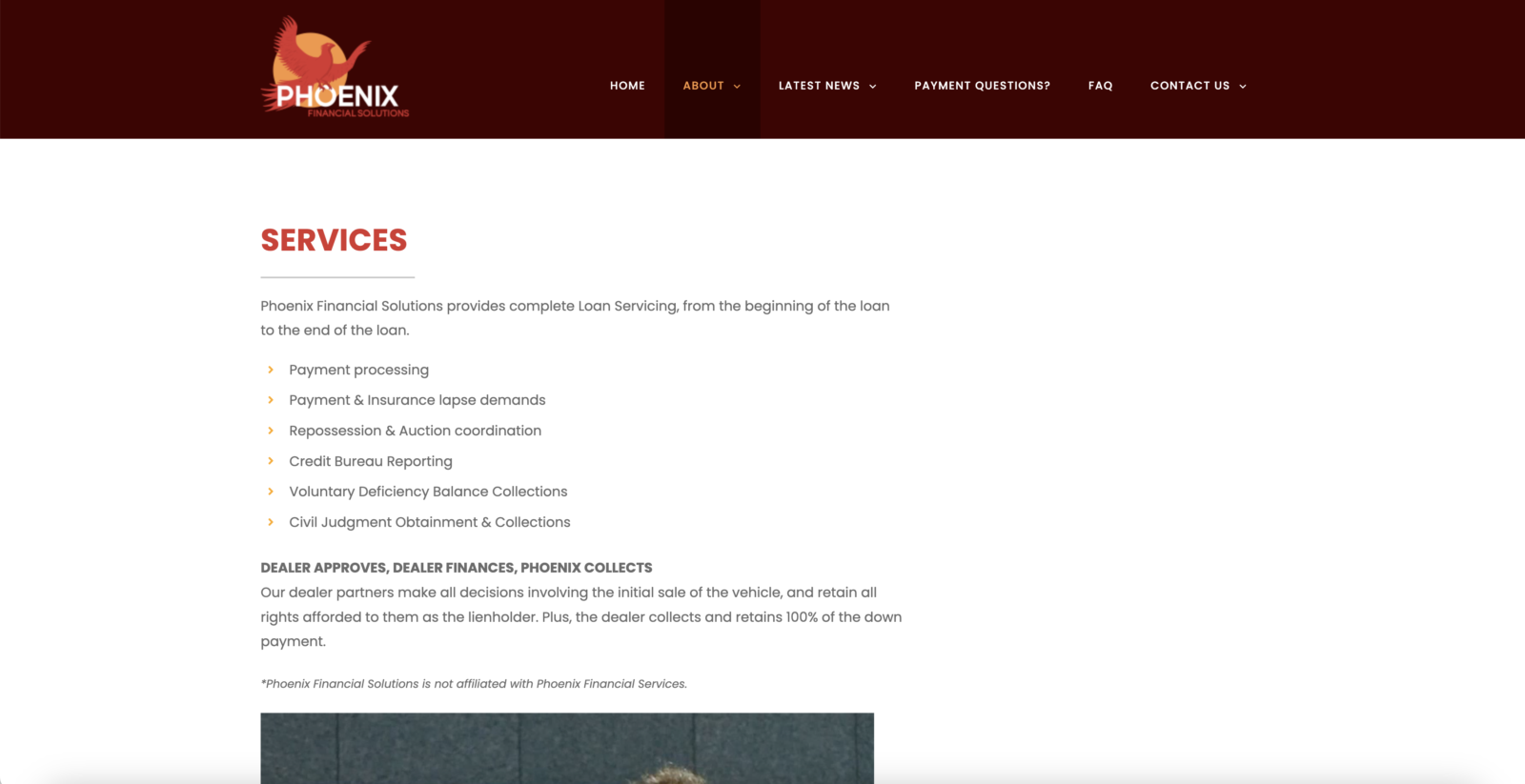 Phoenix Financial Solutions Web - Services